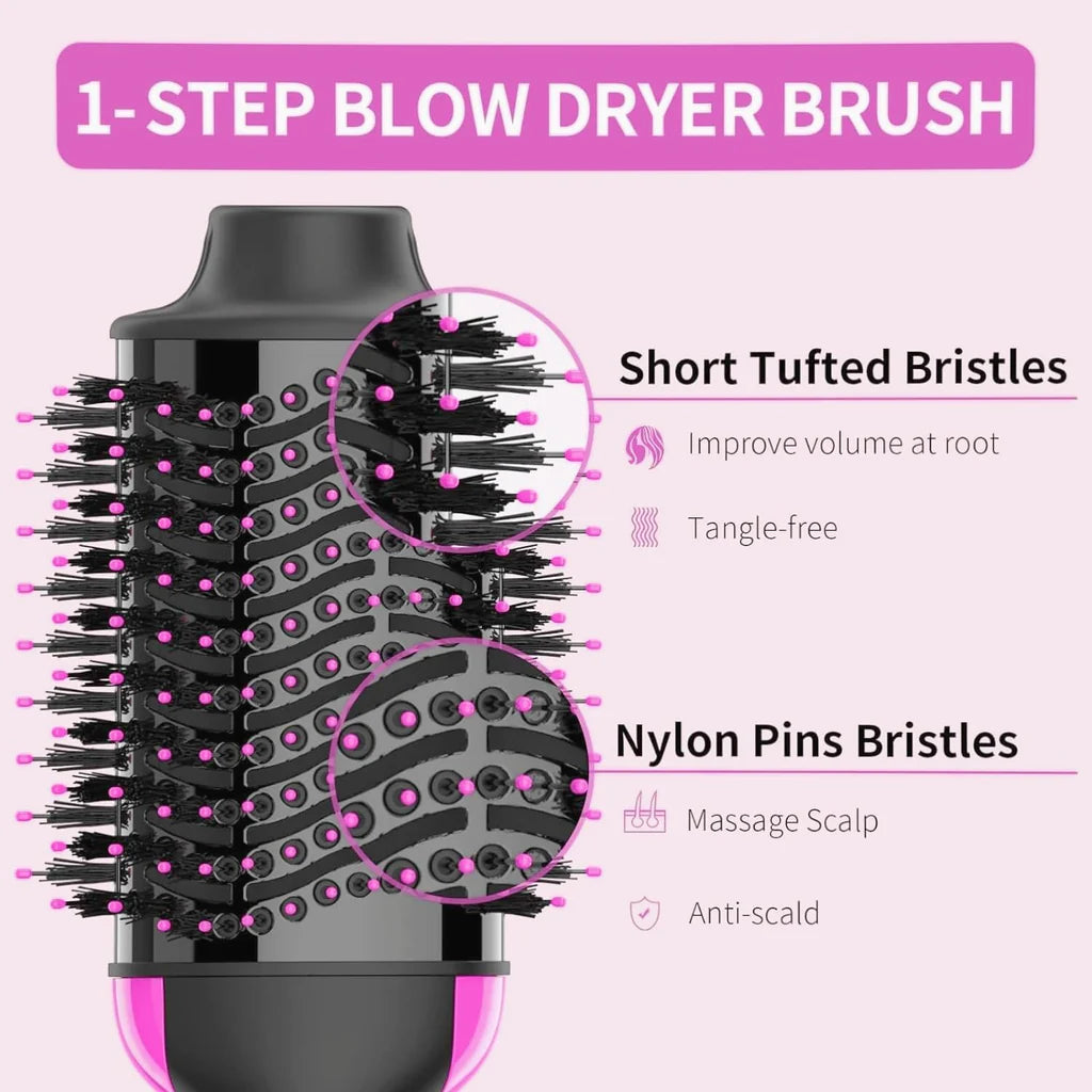 2 in 1 Hair Dryer and Styler  Hot Air Straightener Brush